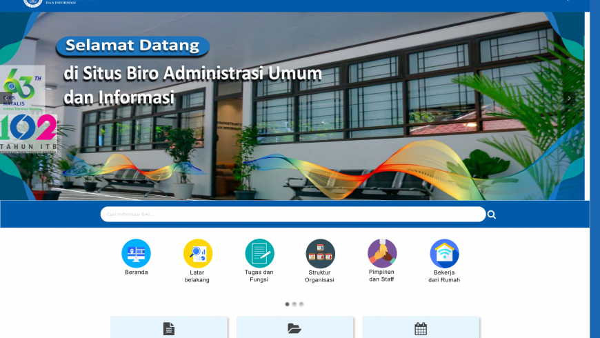 Modernisasi Website BAI dalam Industri 4.0 sesuai Visi Misi Unit Kerja