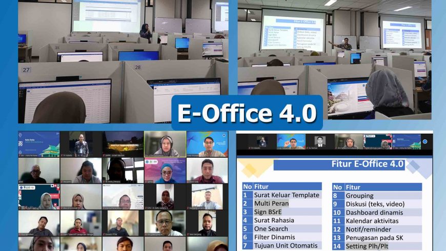 Pelatihan e-Office 4.0 bagi Admin unit, Sekretaris dan PENGGUNA Personal (Tendik) ITB